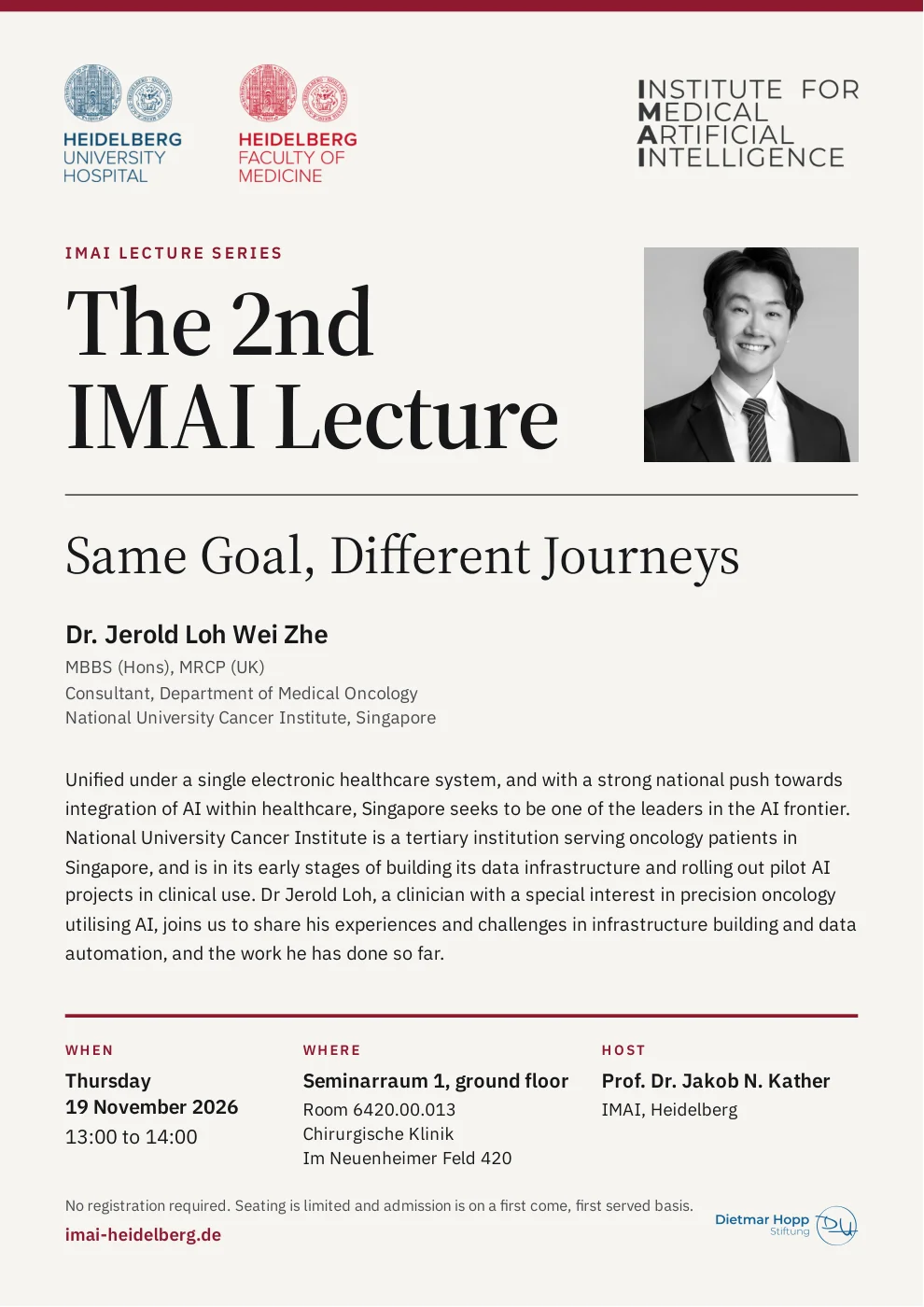 IMAI Lecture 2 · Dr. Jerold Loh Wei Zhe